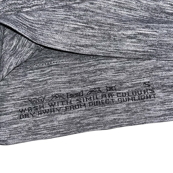 Sweaty Betty Marled Gray 3/4 Sleeve Seamless Top Shirt size Small - Picture 5 of 5